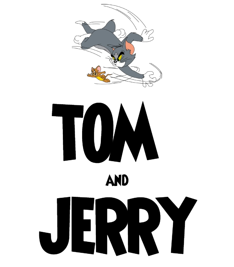 TOM and JERRY LOGO TEXT